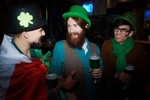 Friends Celebrating Saint Patricks Day