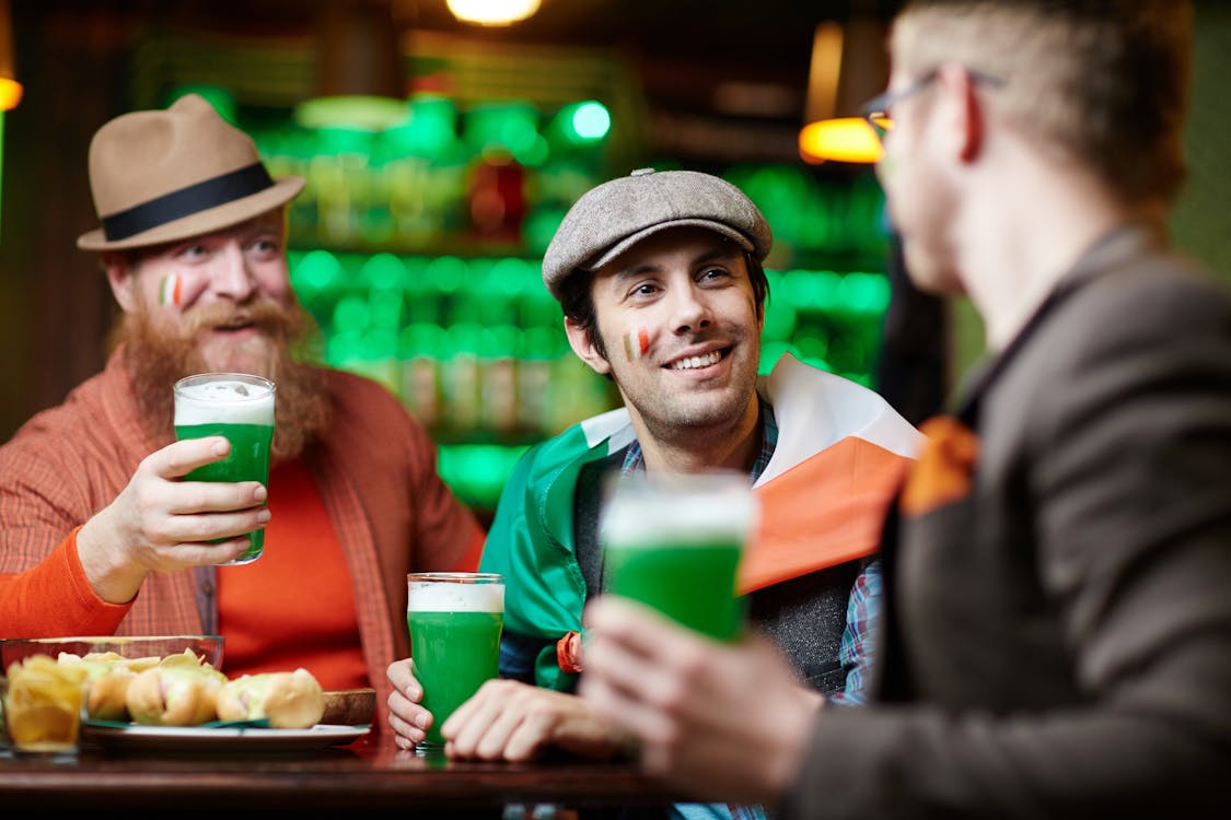 Free Friends at a Bar Celebrating Stock Photo