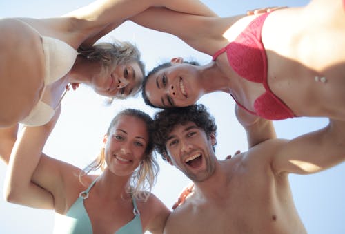 Free Group of Friends Smilling Stock Photo
