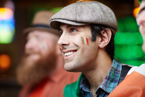 Man Wearing Brown Hat Smiling