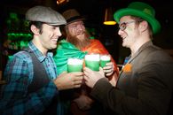 Friends at a Bar Cheering