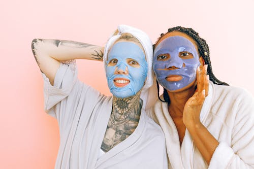 Free Women With Face Masks Stock Photo