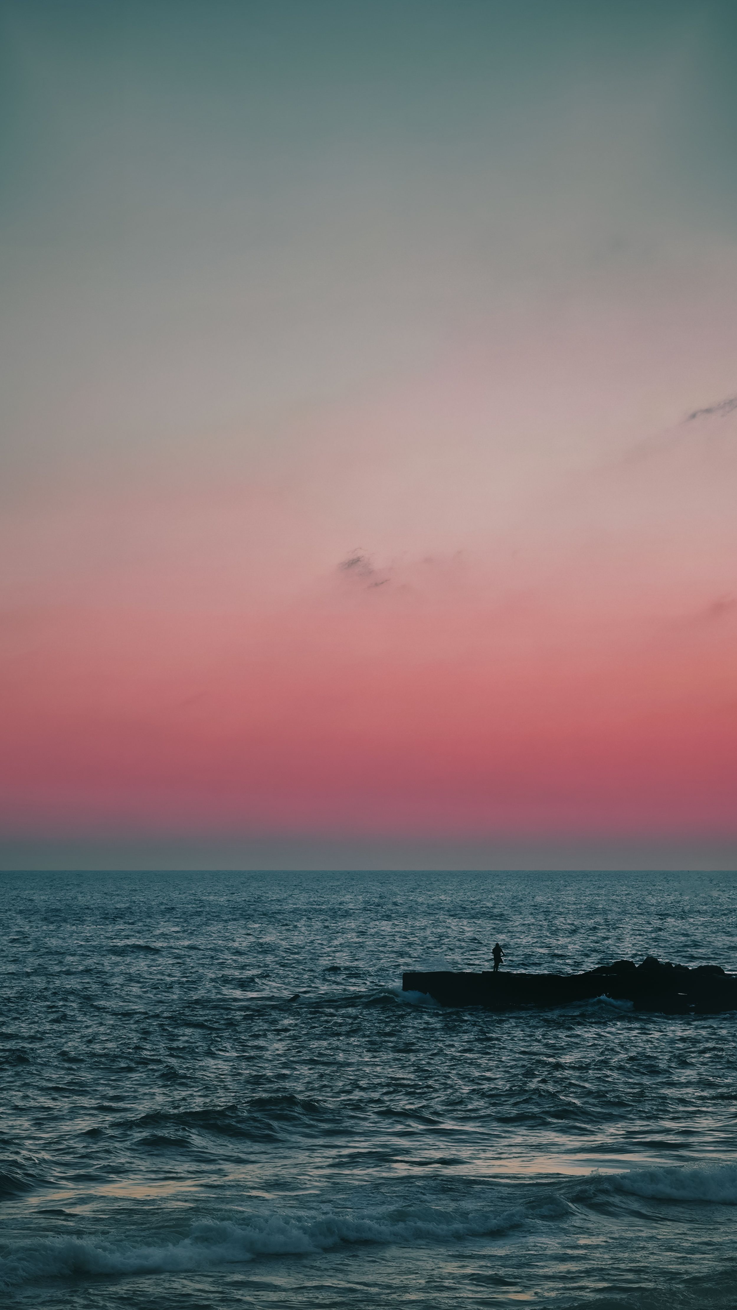 A captivating sunset view over the Mediterranean Sea in Alexandria, Egypt.