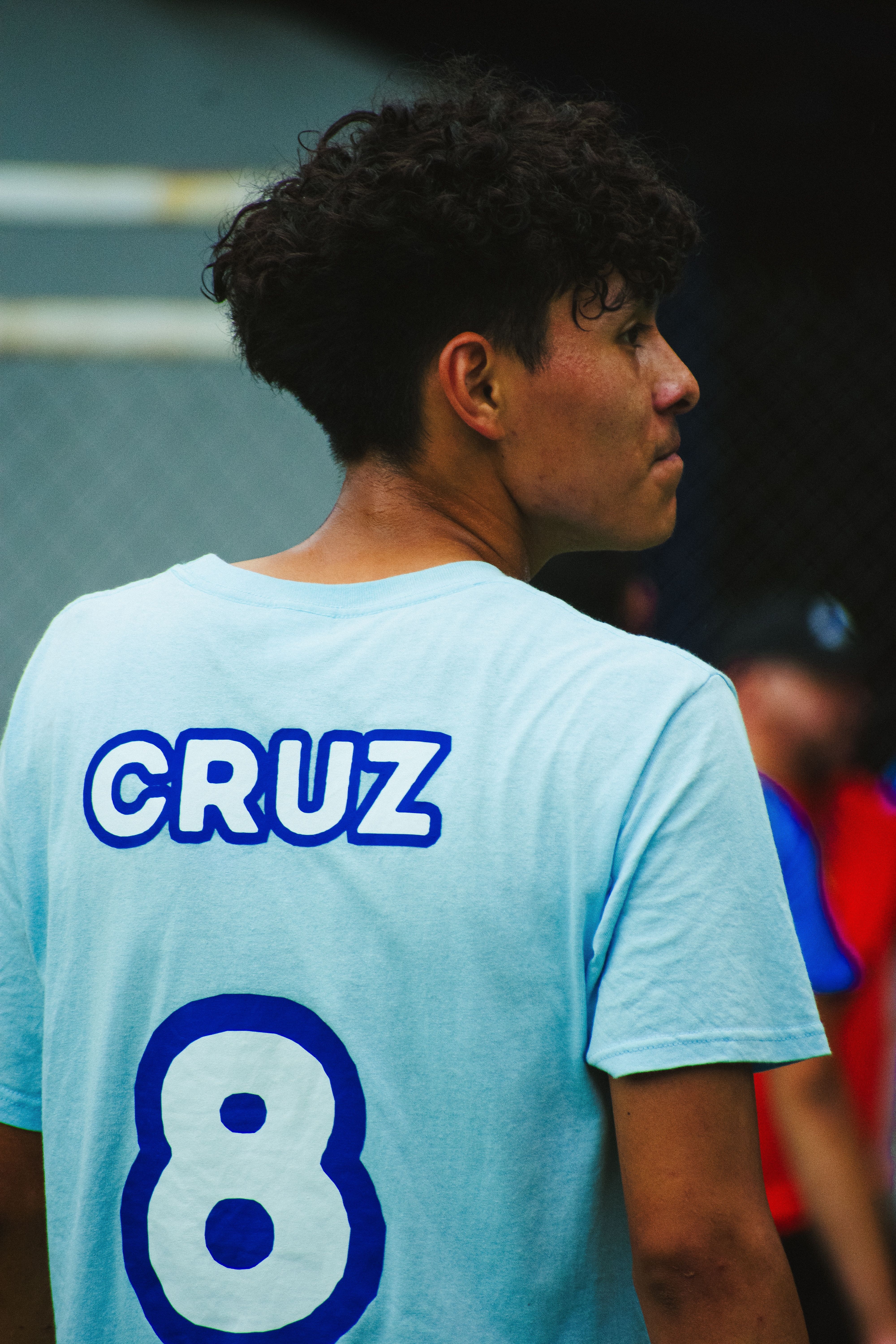 Young soccer player stands out during a match in a sports court in Mexico City.