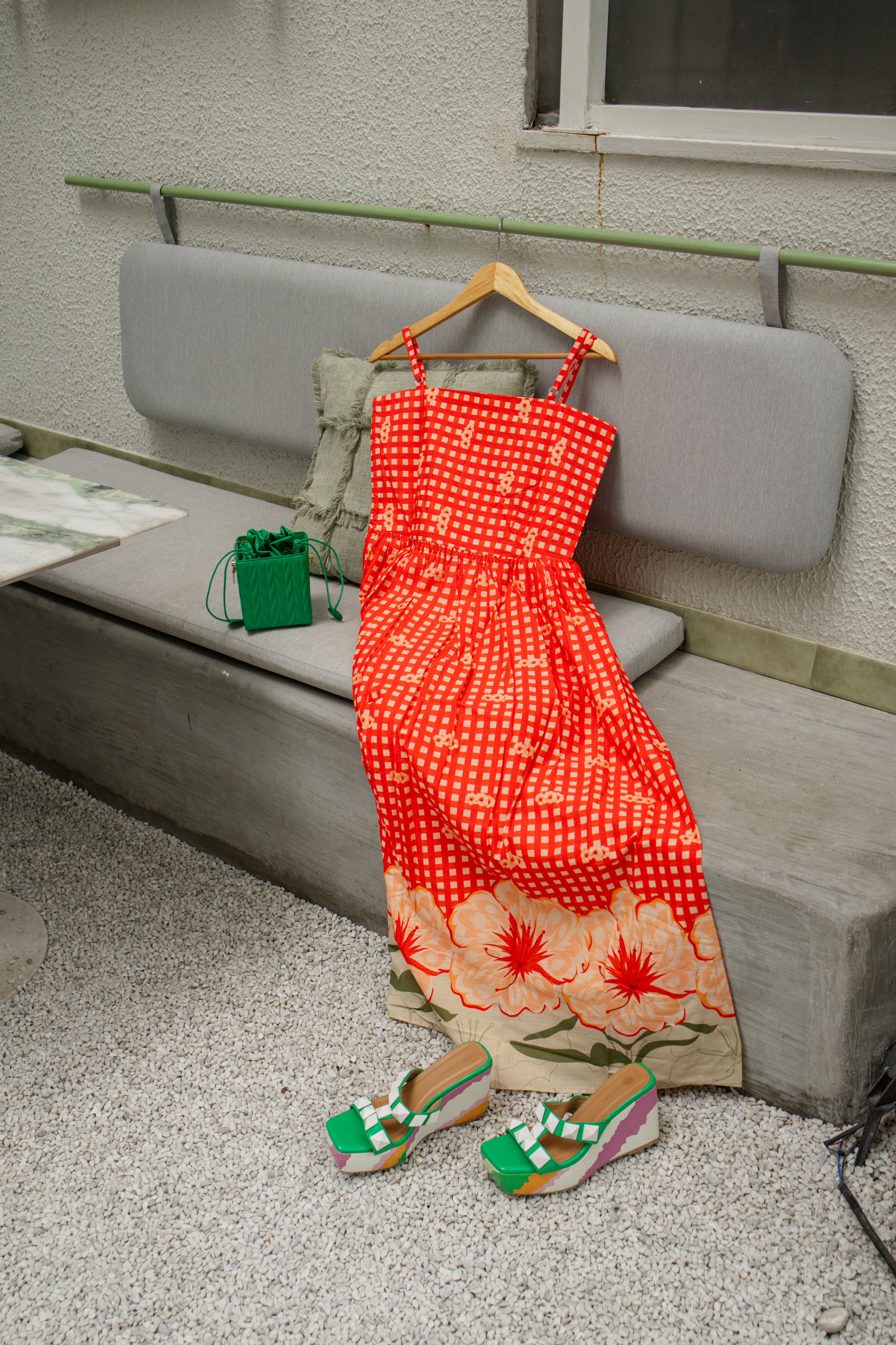 Vestido Floral Vermelho