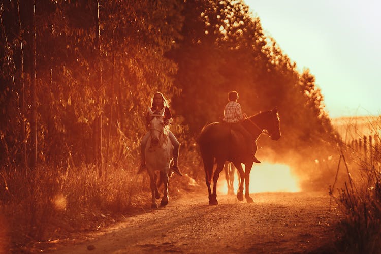 People Riding Horses