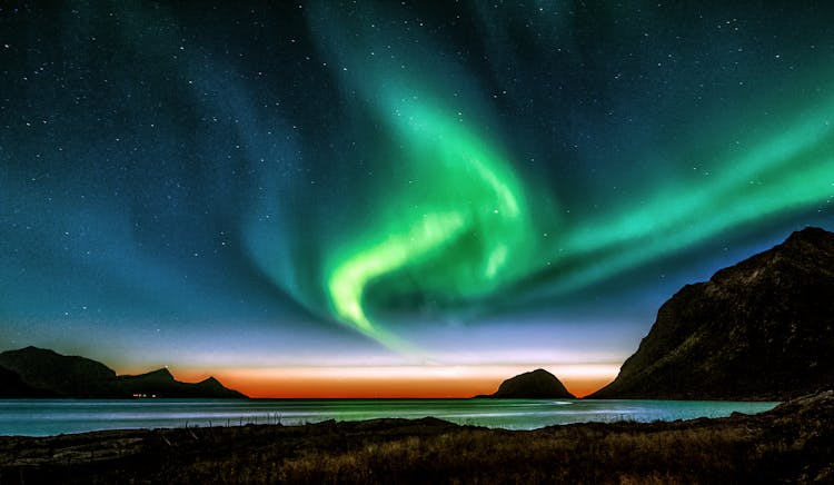 Dramatic Sky Over Mountains