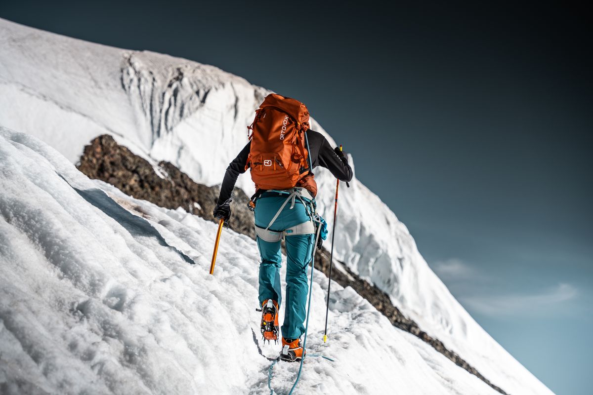 Crampones sobre el hielo