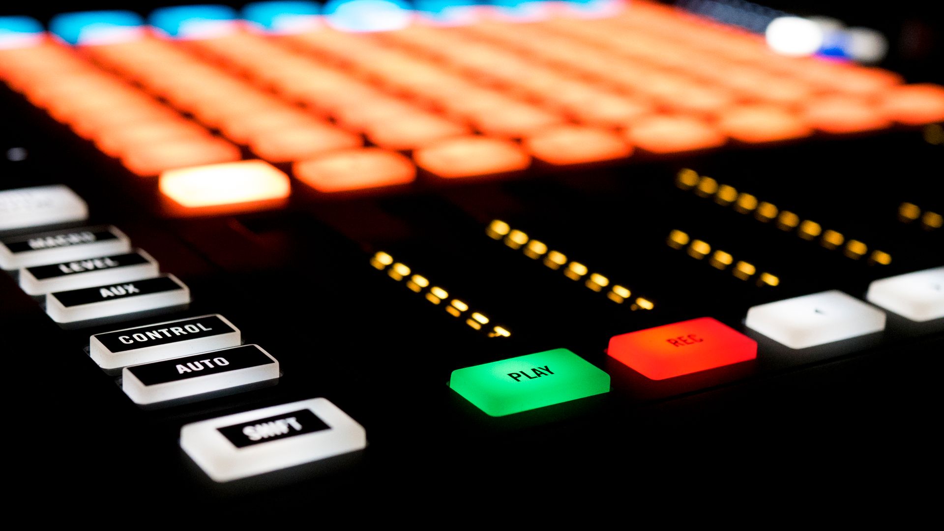 Buttons of an Audio Equipment