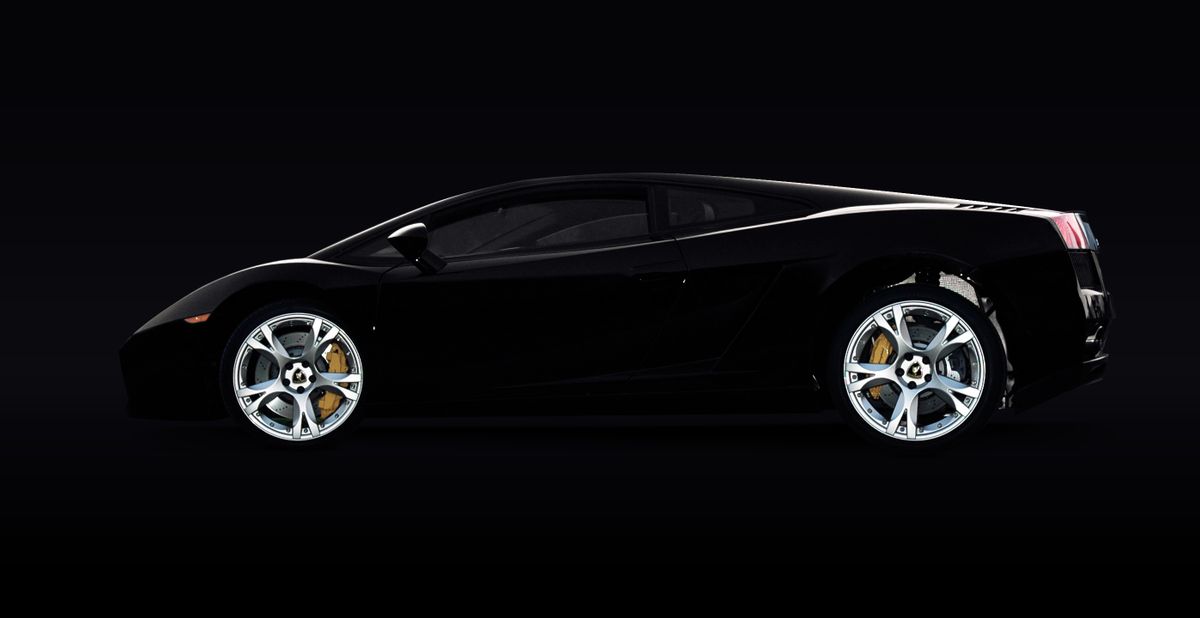 Lamborghini Murciélago, side profile, black