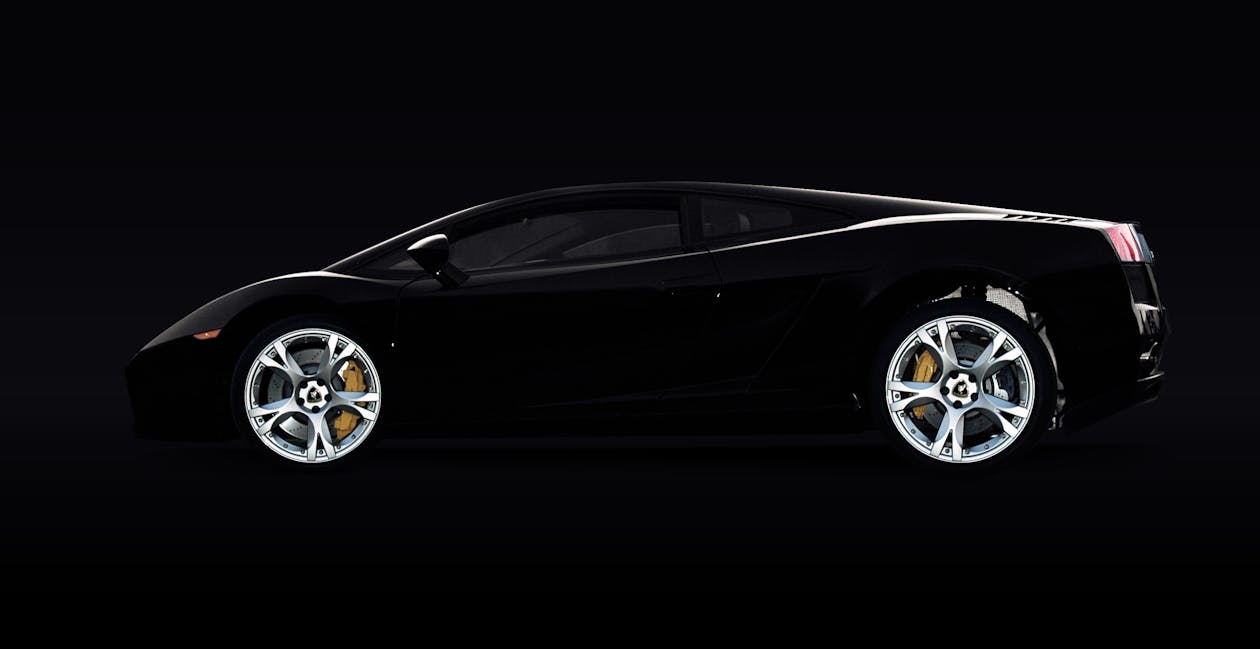 Free Black Lamborghini Murcielago Stock Photo