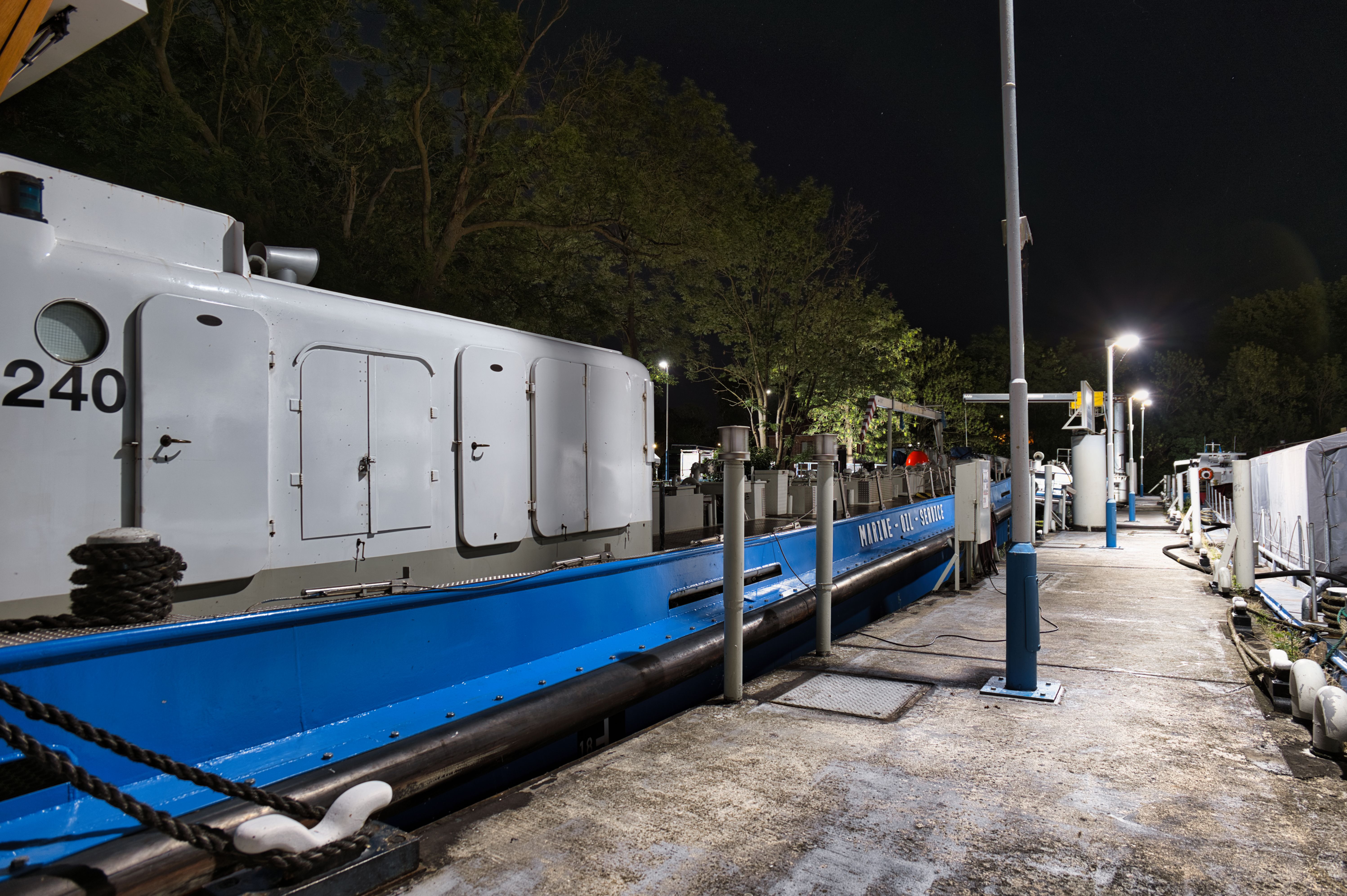Shackleton's Way port operations at night