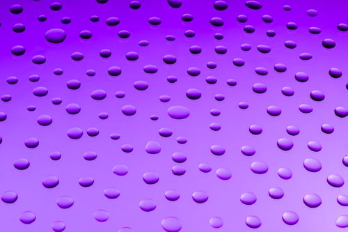 Free A vivid purple background covered with shimmering water droplets creating an abstract pattern. Stock Photo