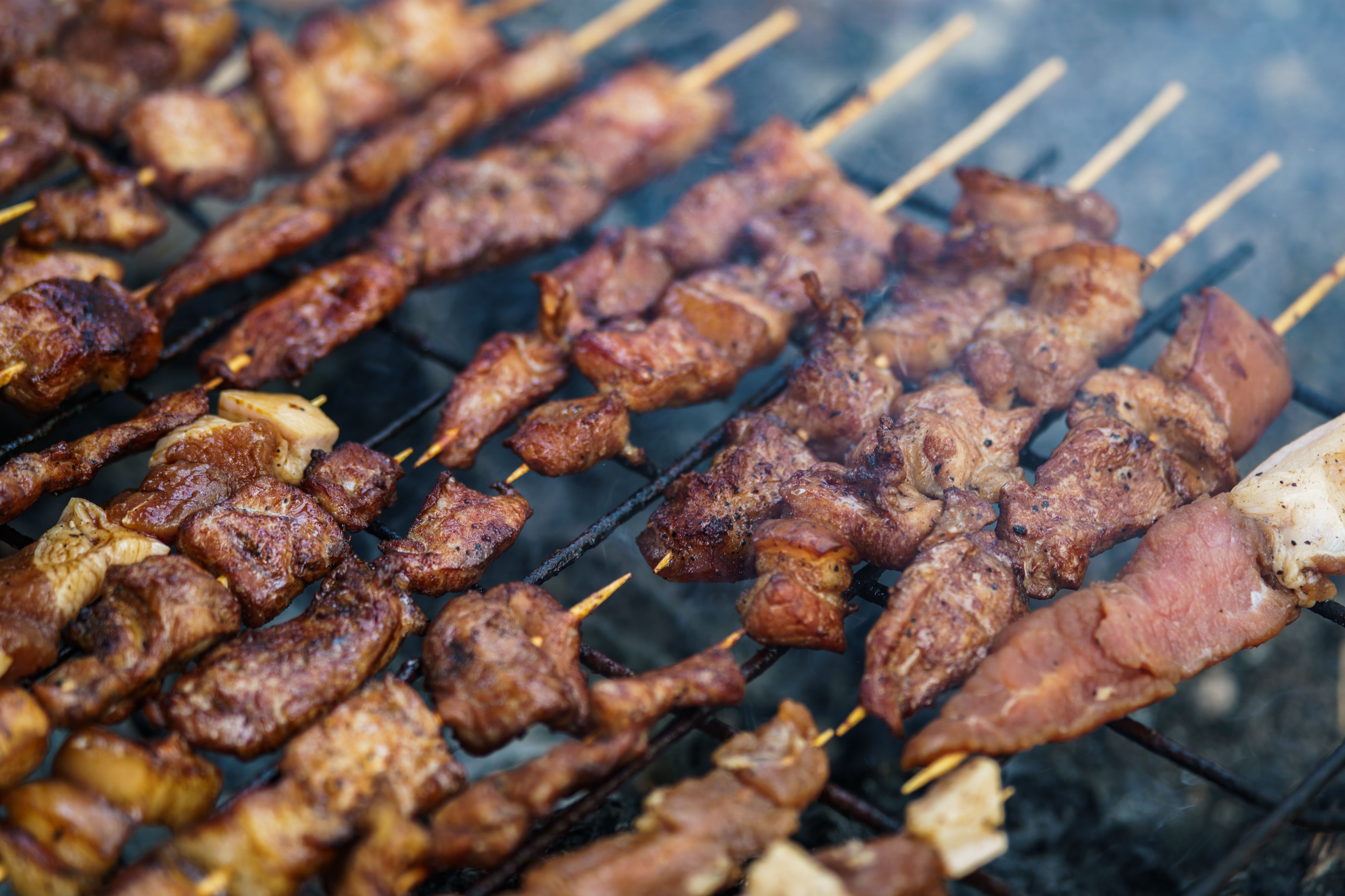 Honey-Glazed Souvlaki with Roasted Vegetables