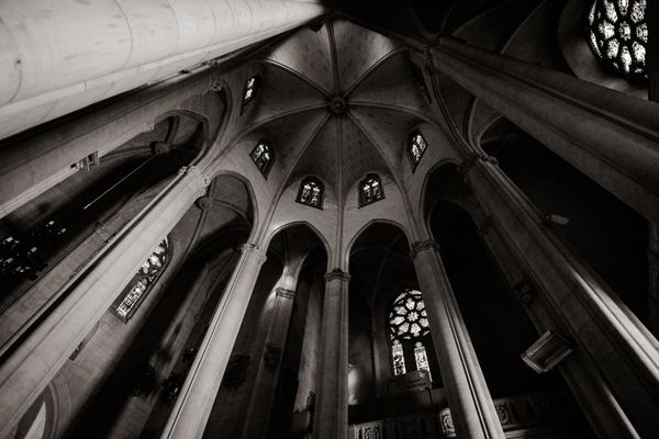 Gothic vaulting in black and white — Marcel Gierschick on Pexels