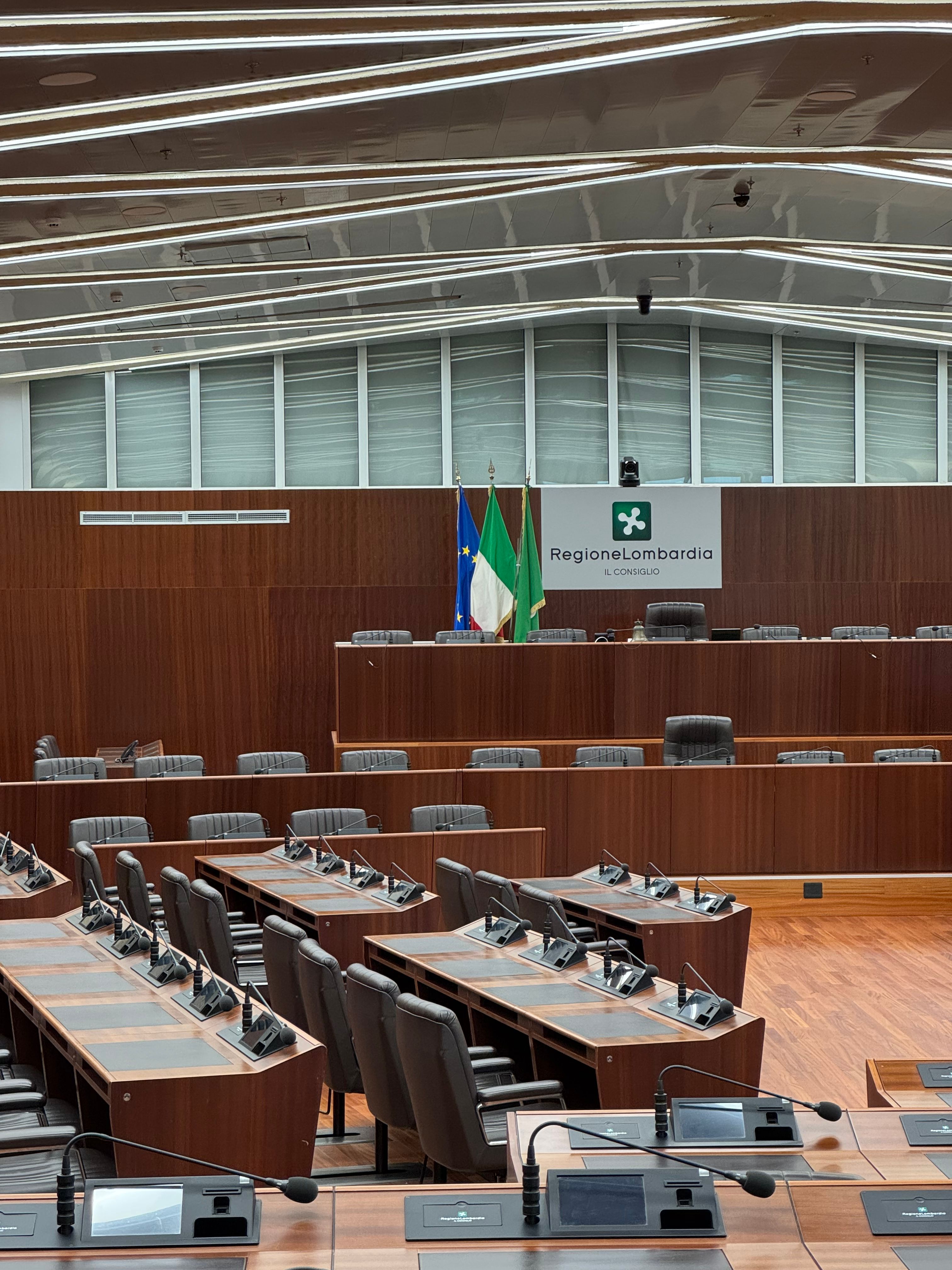 Modern local government council hall