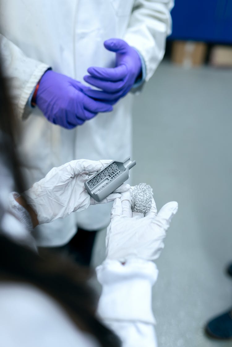 Engineer Holding Clean Energy Battery