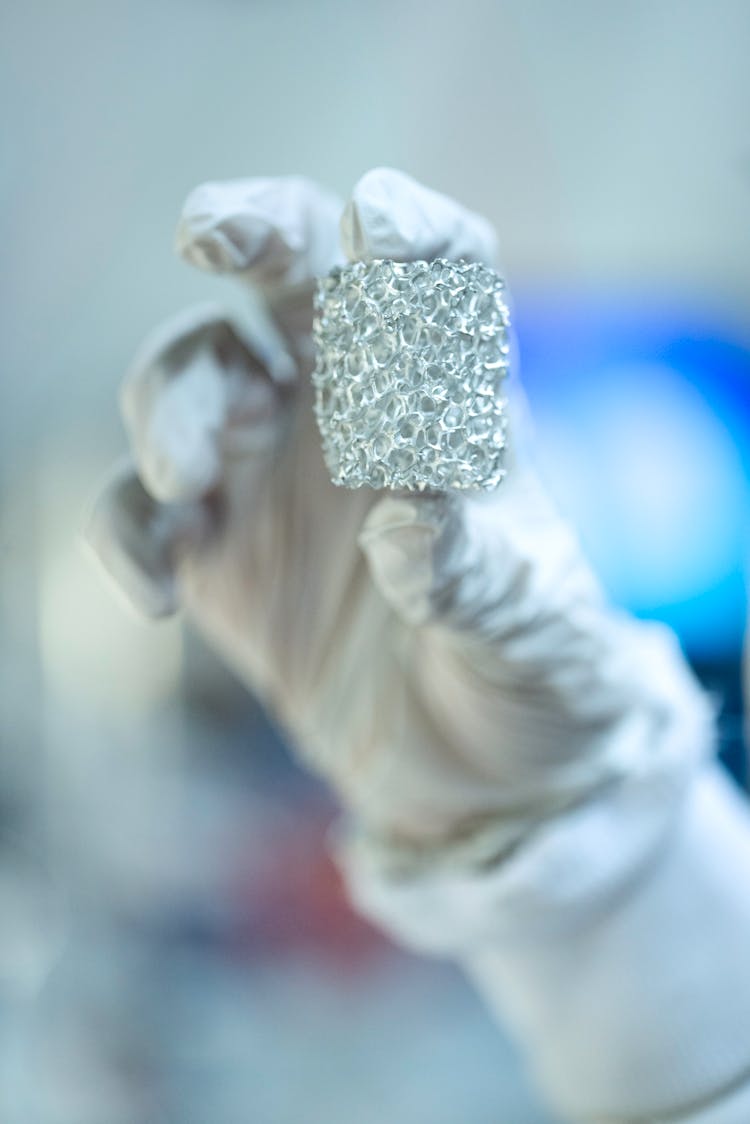 Engineer Holding Clean Energy Battery