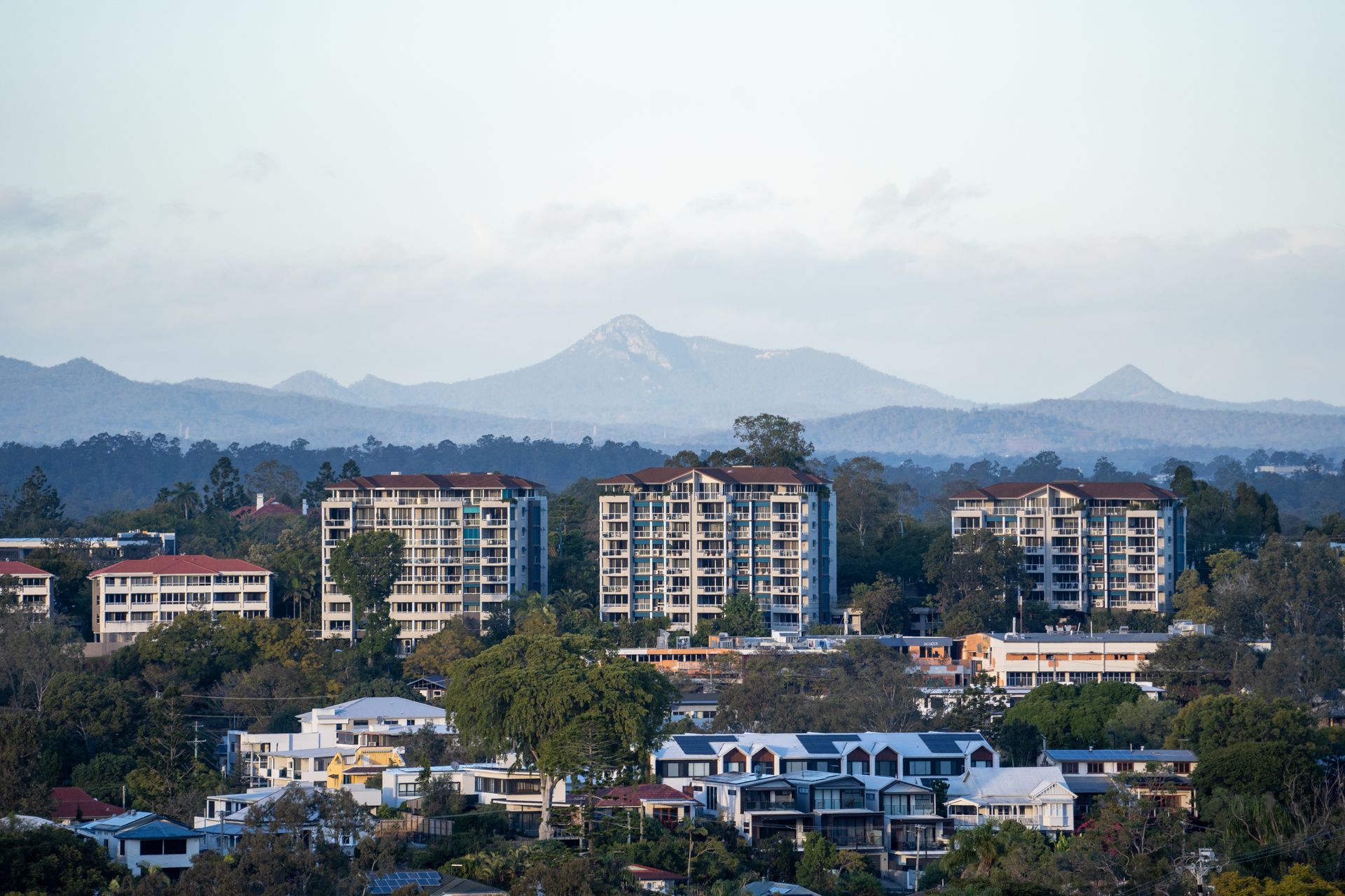 Queensland city skyline sky view