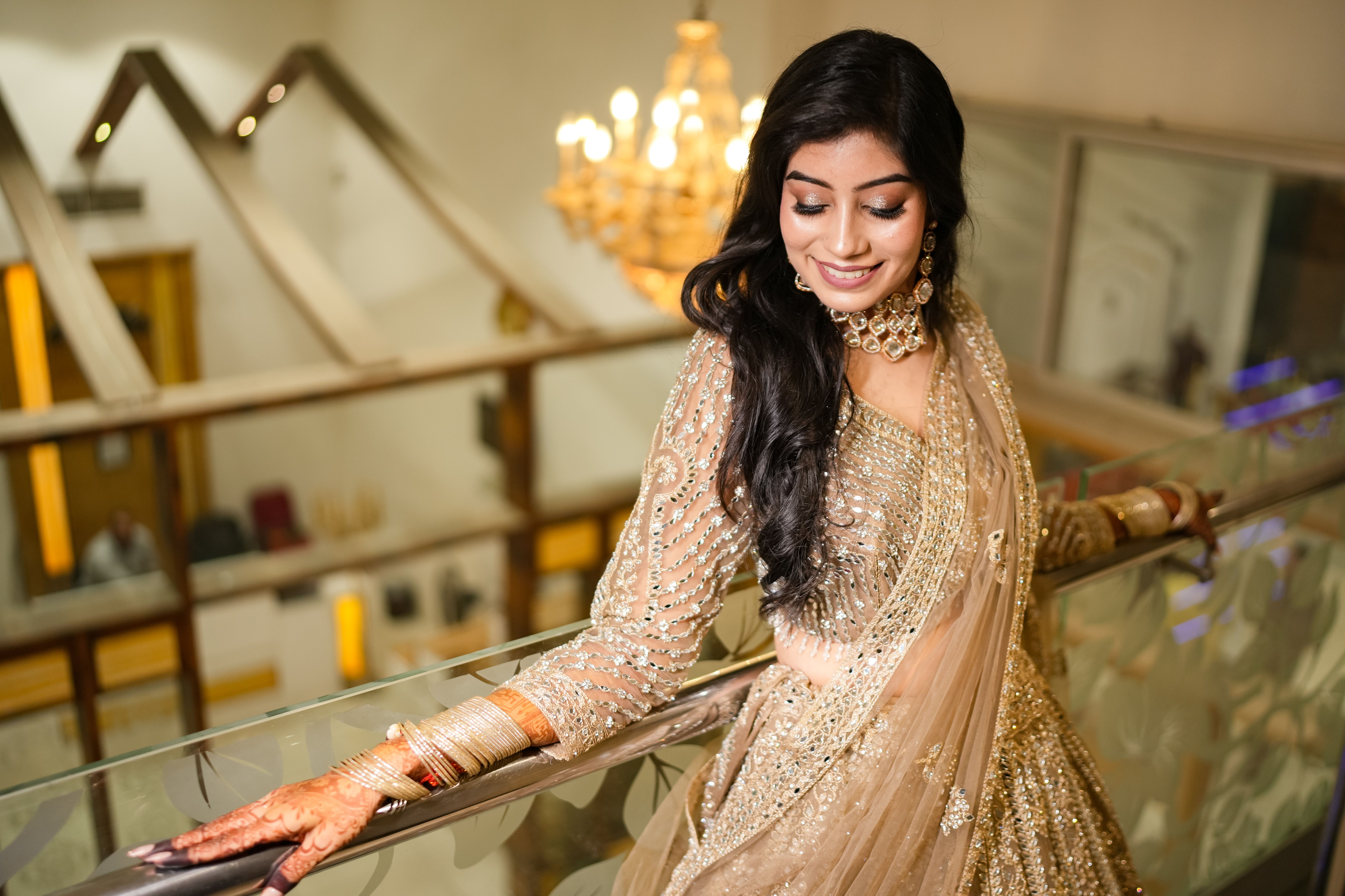 Net Reception Lehenga