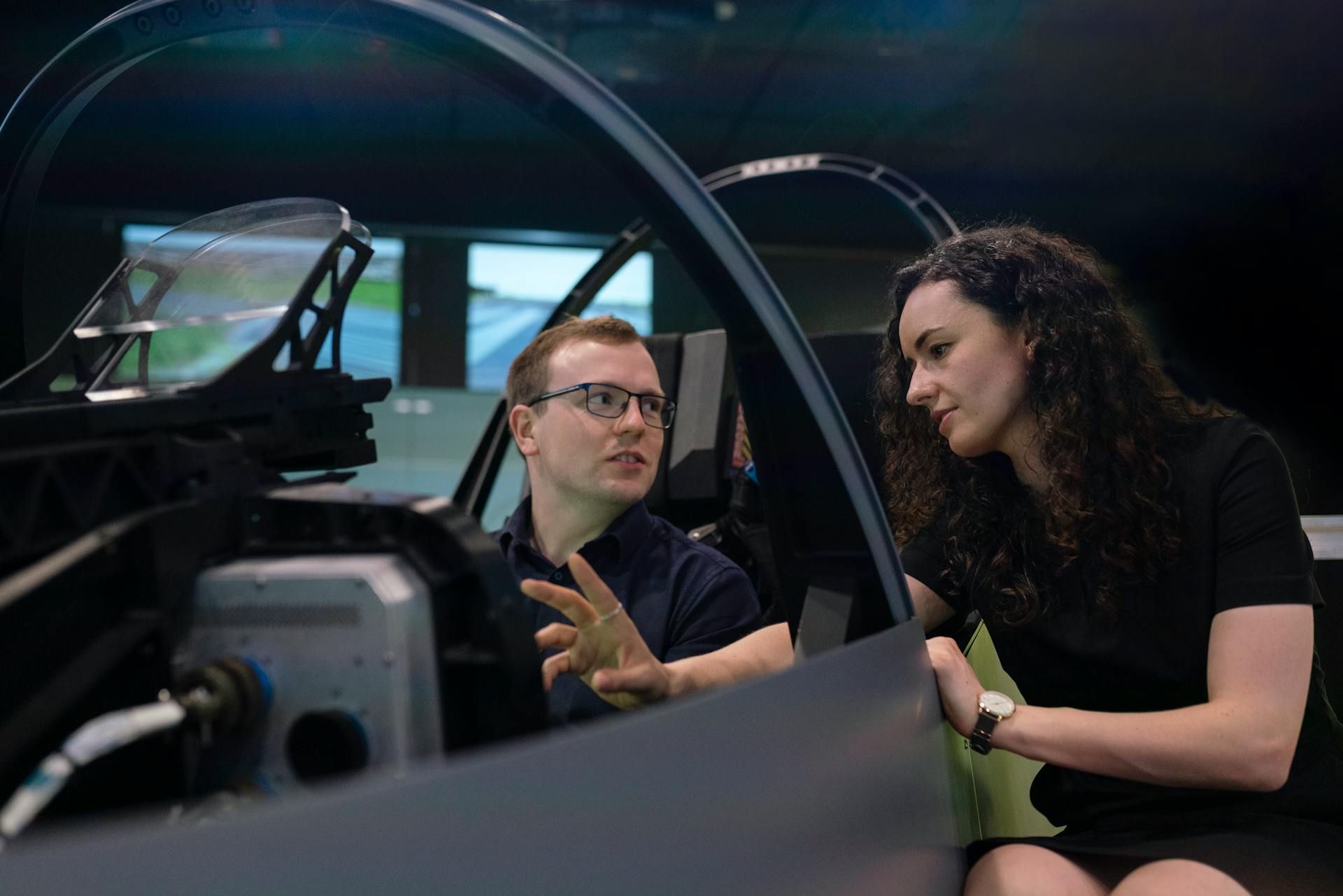 Engineers in Flight Simulator