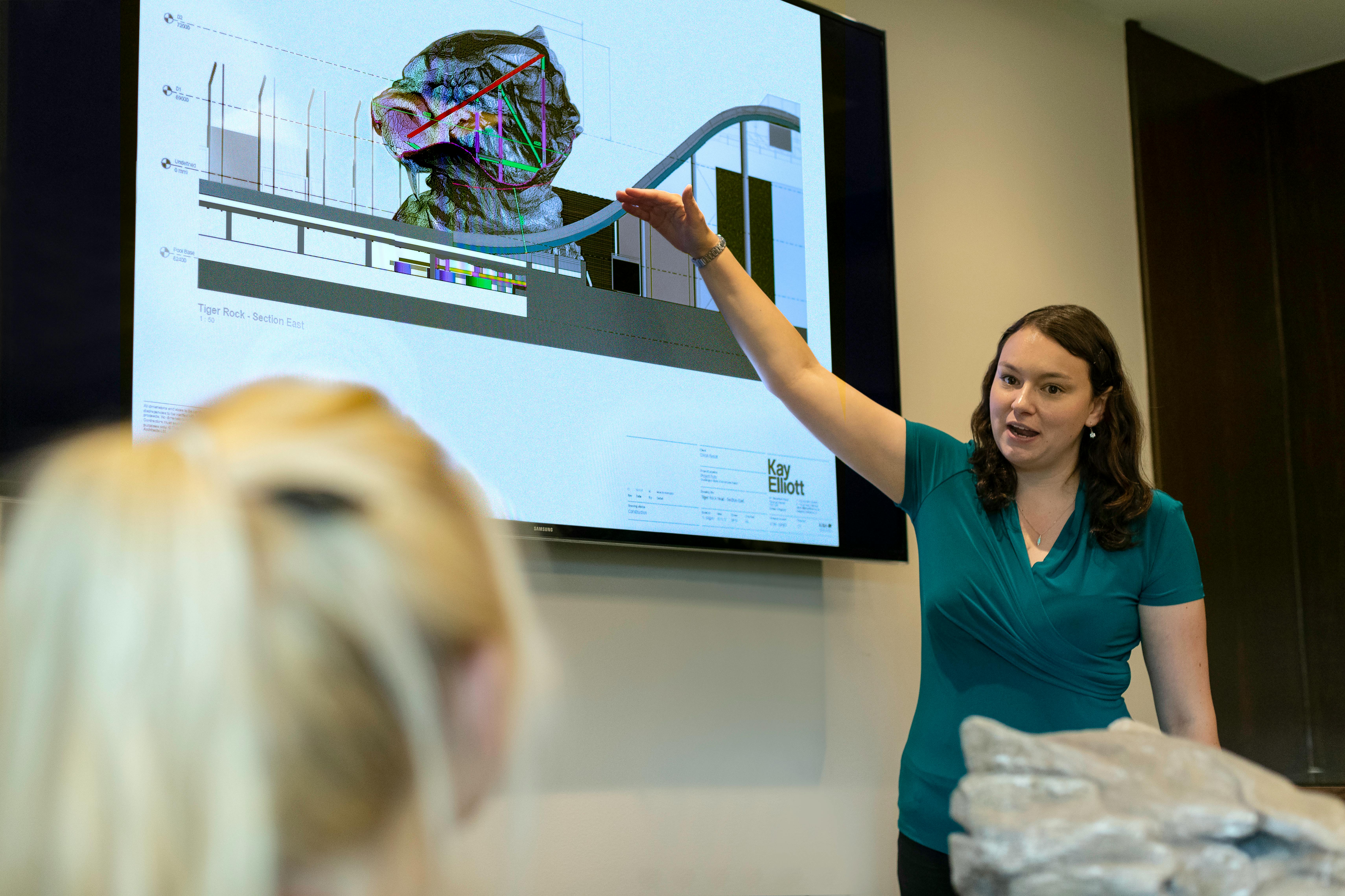 Female Engineer Holding Presentation \u00b7 Free Stock Photo