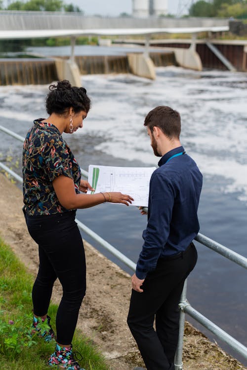 Gratis lagerfoto af arbejdstegning, civilingeniør, dæmning