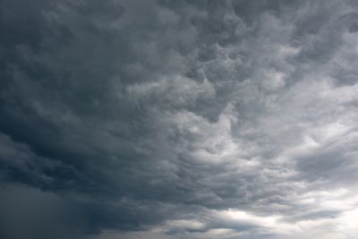 Dramatic dark clouds over Garesnica Croatia