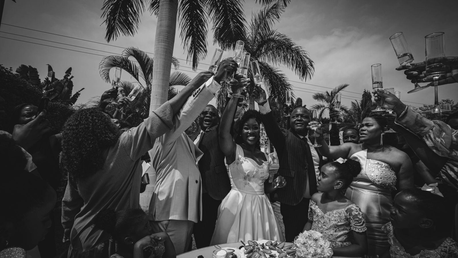 Joyful wedding celebration in luanda angola
