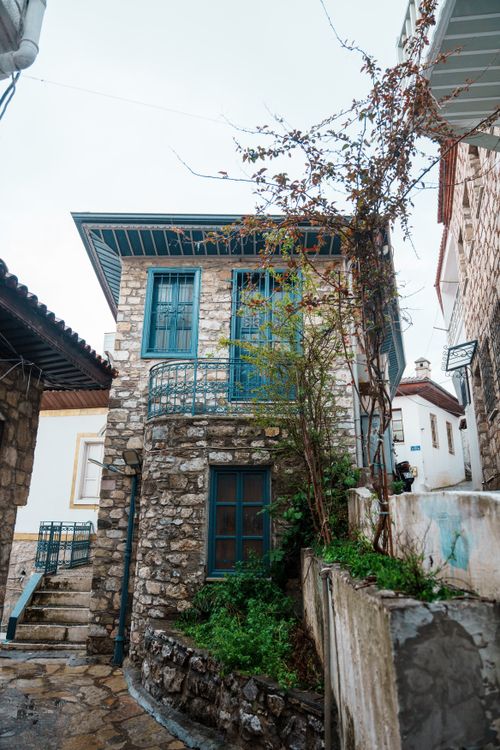 Free Elegant stone house in Marmaris, showcasing traditional architecture. Stock Photo