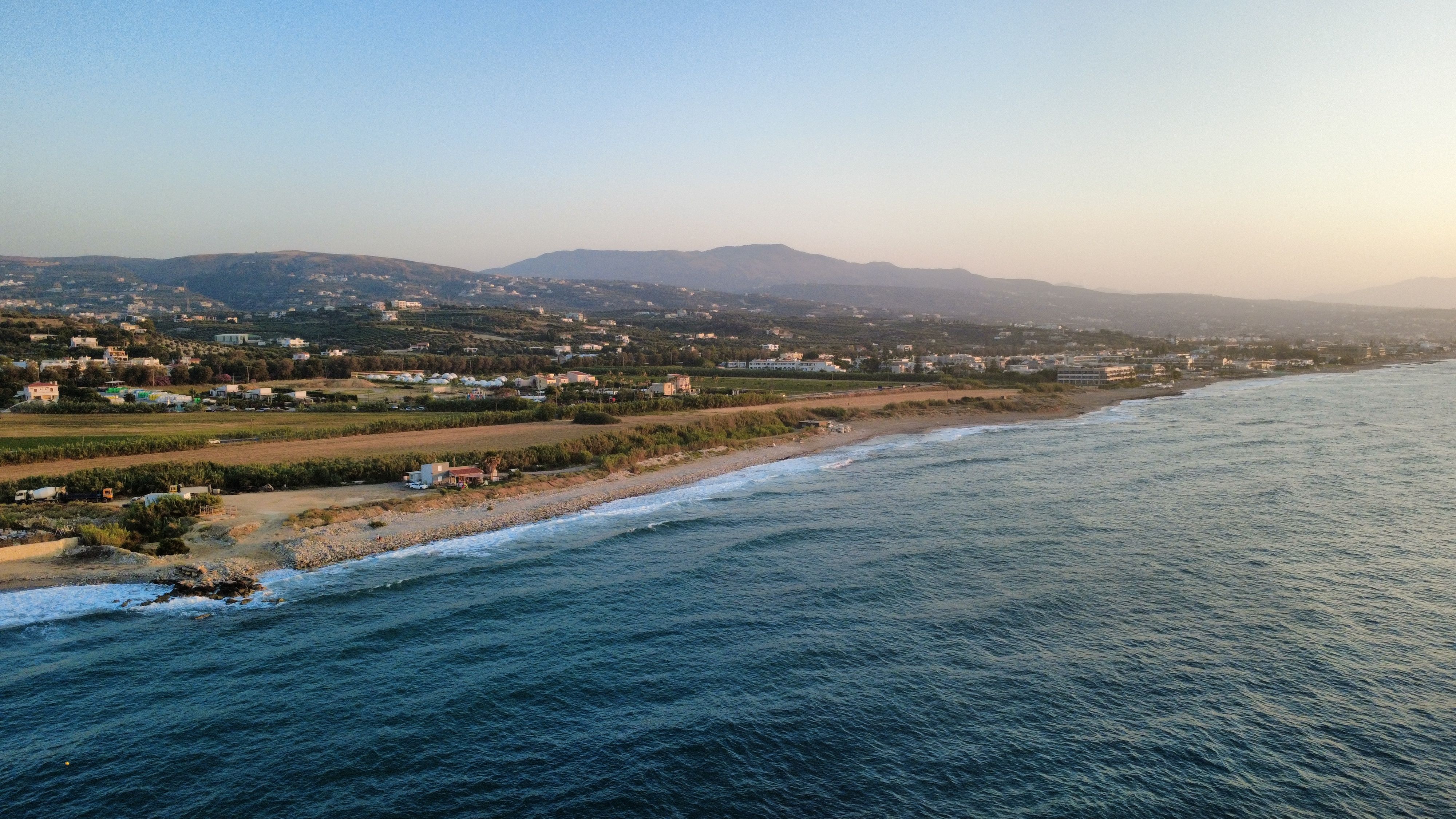 Plaże Rethymno i promenada