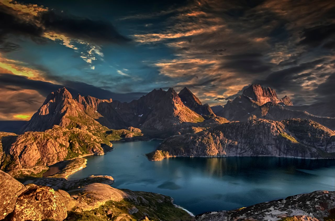 breathtaking view of nordland s rugged peaks and tranquil waters at su