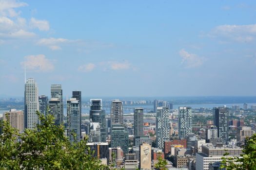 Explore the stunning skyline of Montreal, capturing its modern architecture and vibrant cityscape.