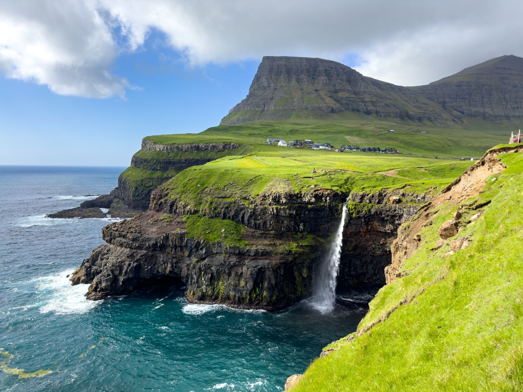 Múlafossur Waterfall