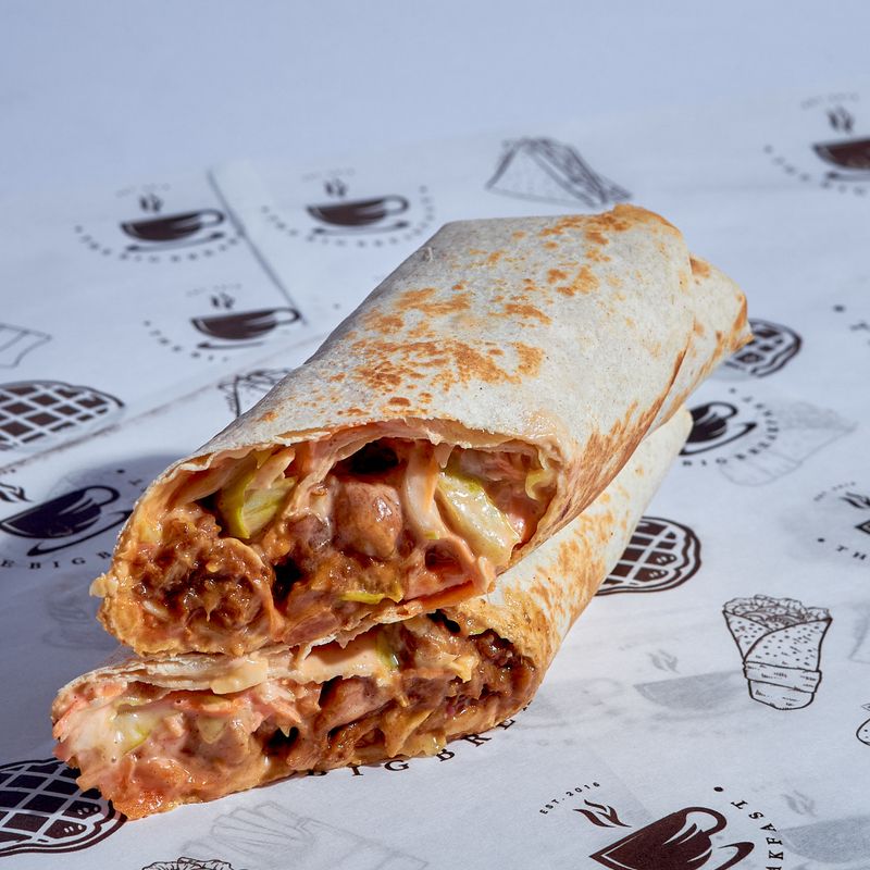 Ground Beef and Bean Chili Wrap