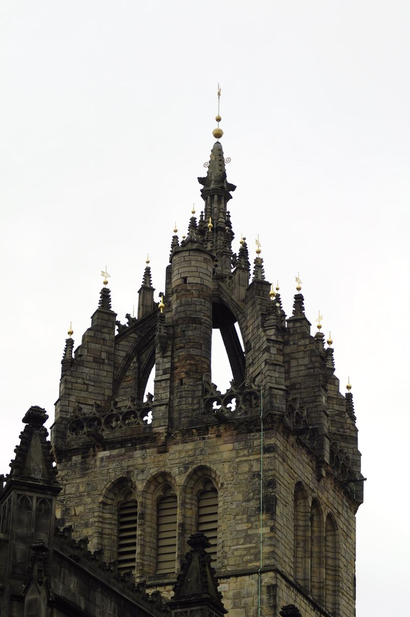 Crown spire of St Giles' Cathedral in Edinburgh