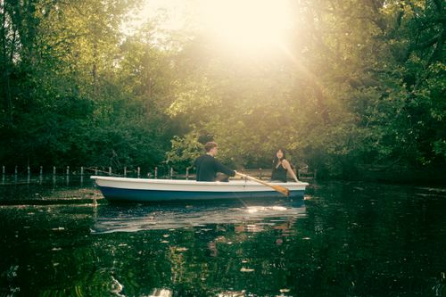 Free stock photo of couples, lake Stock Photo