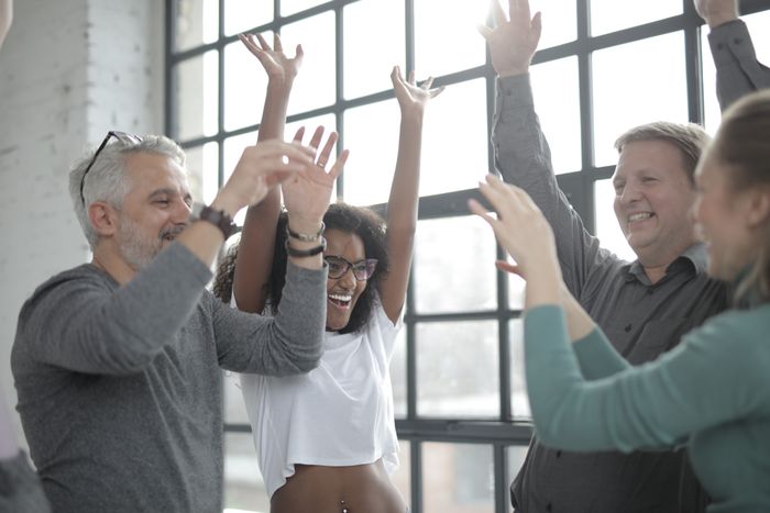 Adults enjoying time together