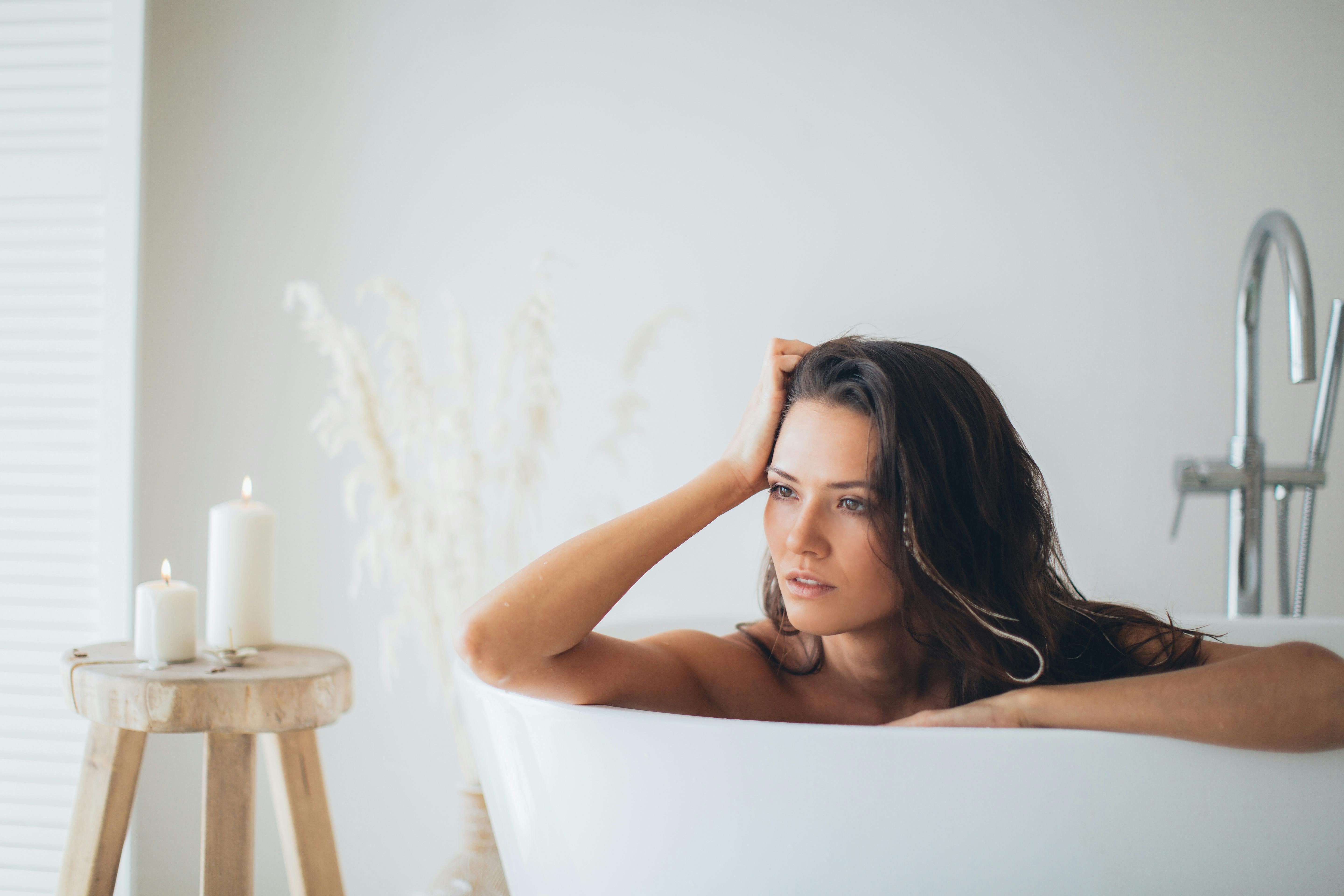 Calm Women Taking Bath Relaxing Together · Free Stock Photo