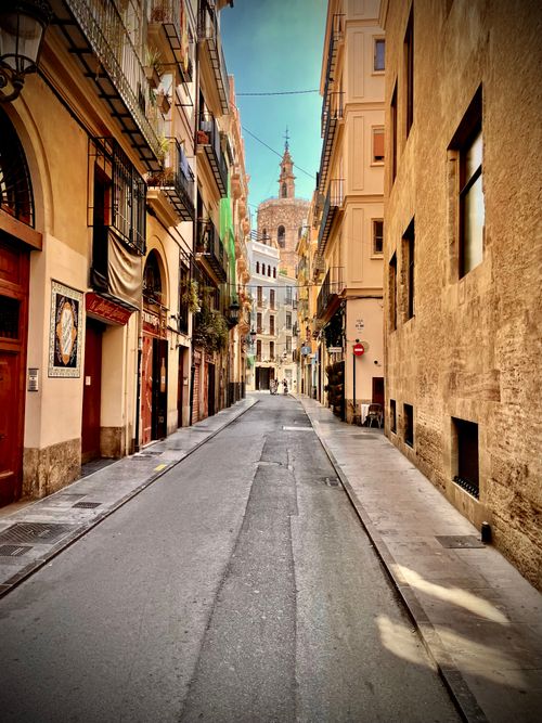 Free Explore the historic architecture and vibrant street life of Valencia, Spain. Stock Photo