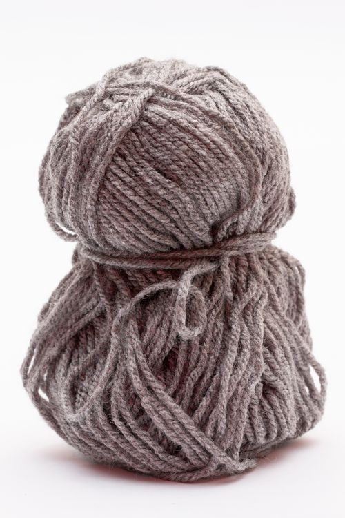 Free A detailed image of a gray yarn ball, ideal for craft and knitting projects. Stock Photo