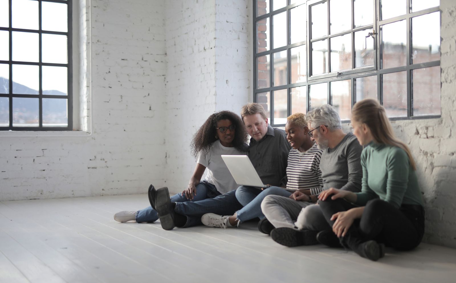 A diverse group of professionals working together in San Francisco