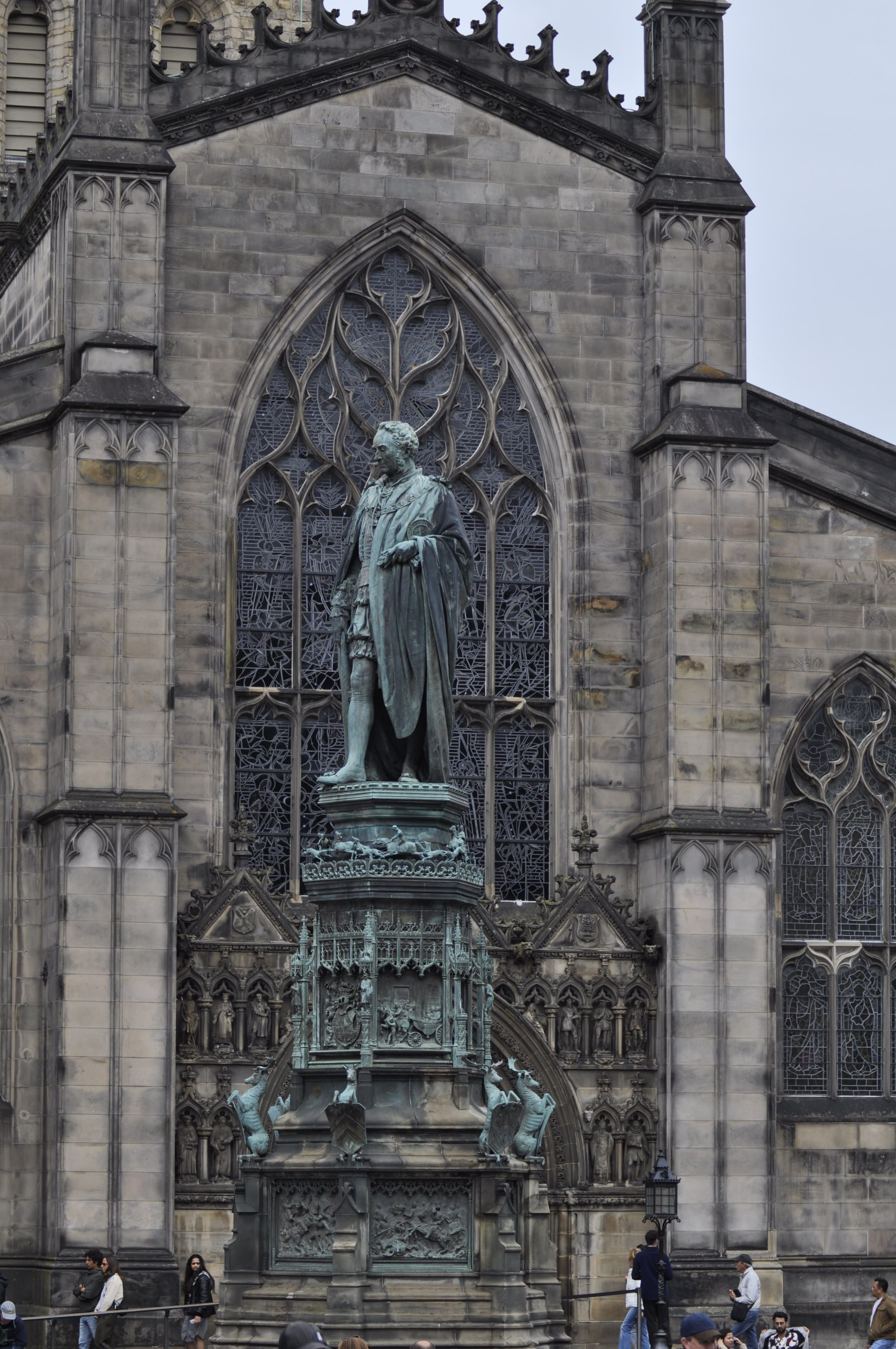 John Knox Statue at St Giles' Cathedral Edinburgh
