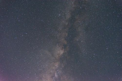 Free A breathtaking view of the Milky Way galaxy illuminating the night sky, showcasing countless stars. Stock Photo