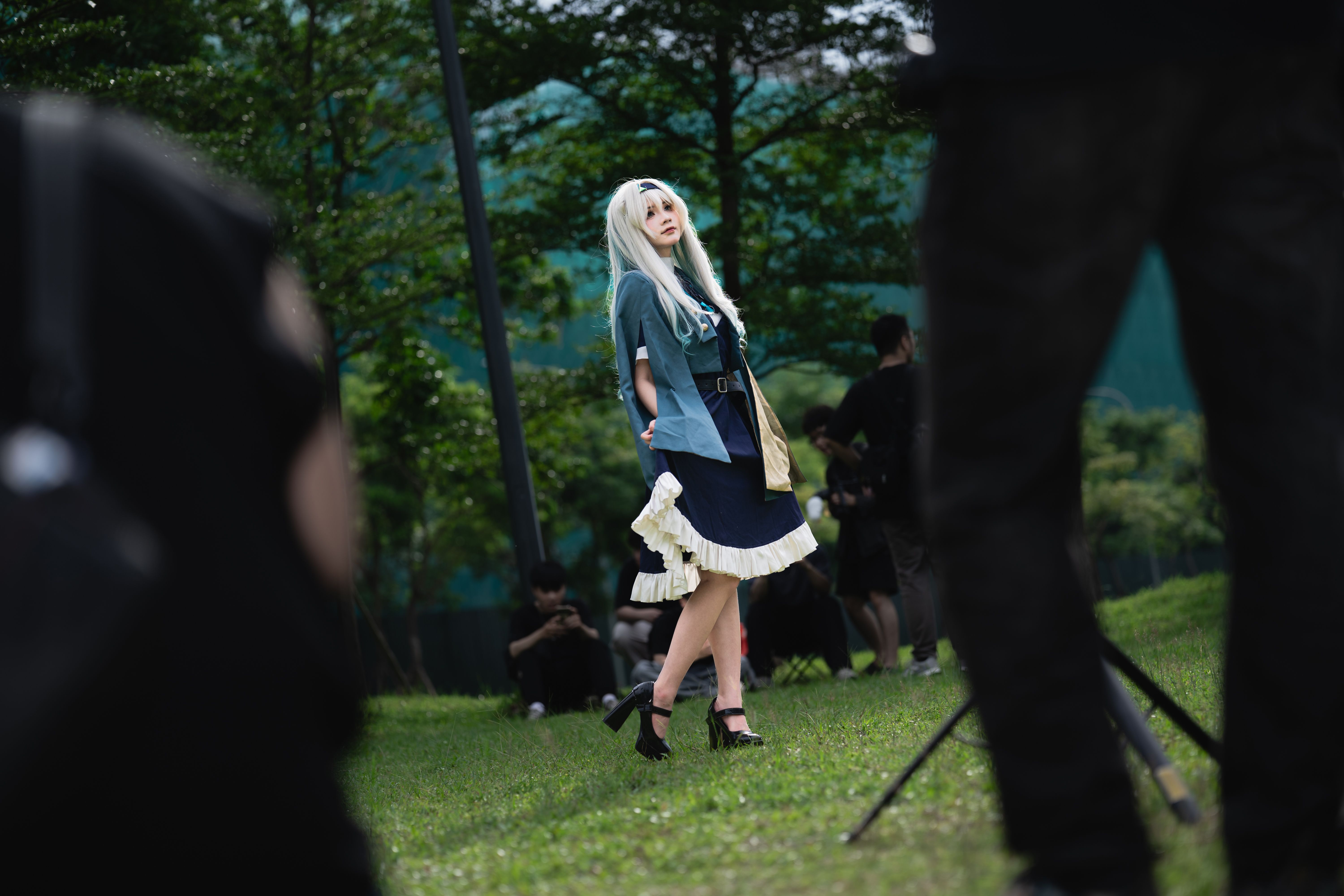 Cosplay Enthusiast Posing in Outdoor Setting