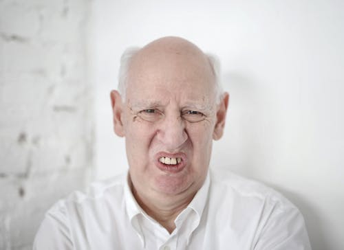  Portrait Photo of an Elderly Man in White Dress Shirt