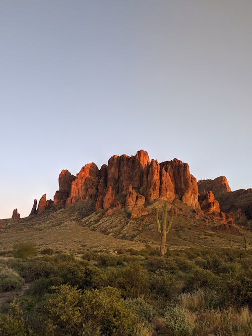 Free Superstition Mountain in Arizona Stock Photo