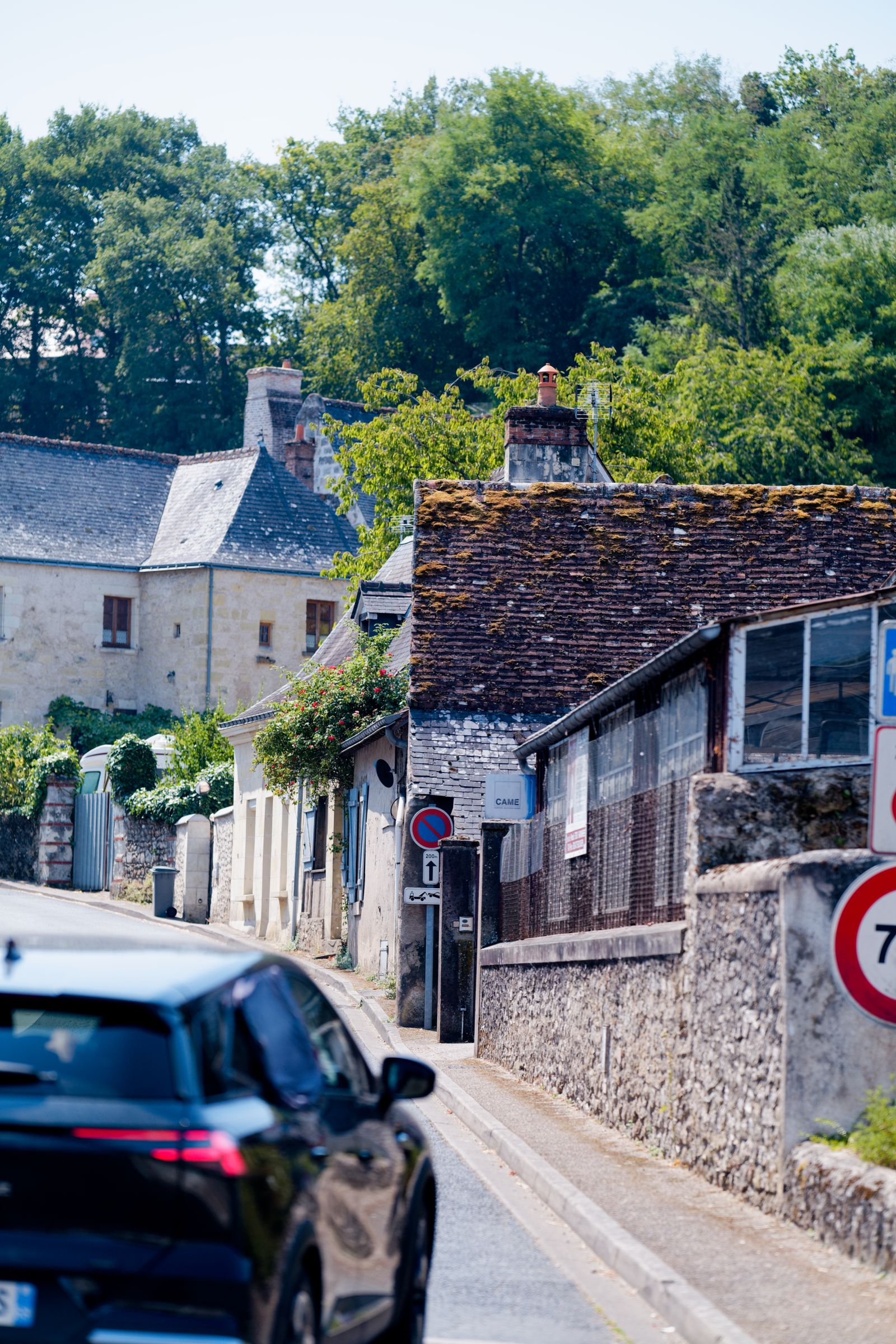 Ruelle étroite dans le vieux village de Villandry