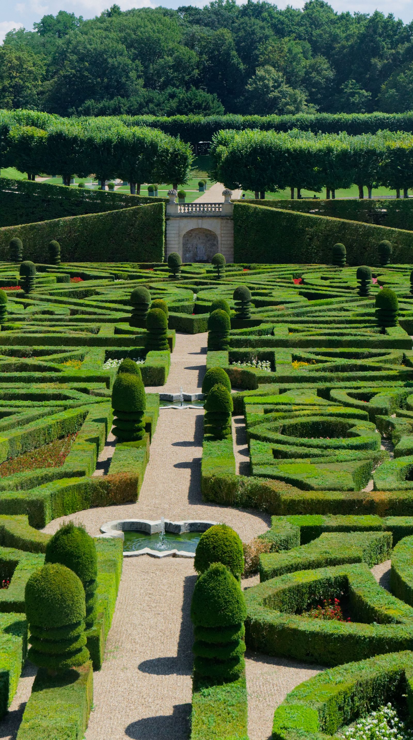 Les motifs élaborés des jardins de Villandry, en Centre-Val de Loire
