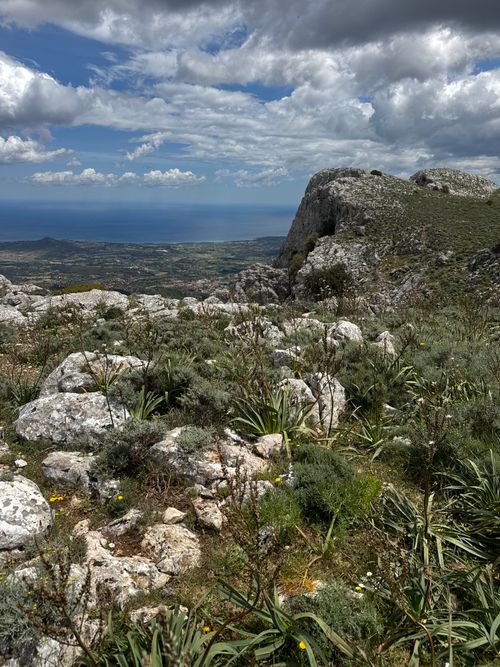 Free Explore the rugged beauty of Sardinia's rocky terrain under dramatic skies. Stock Photo